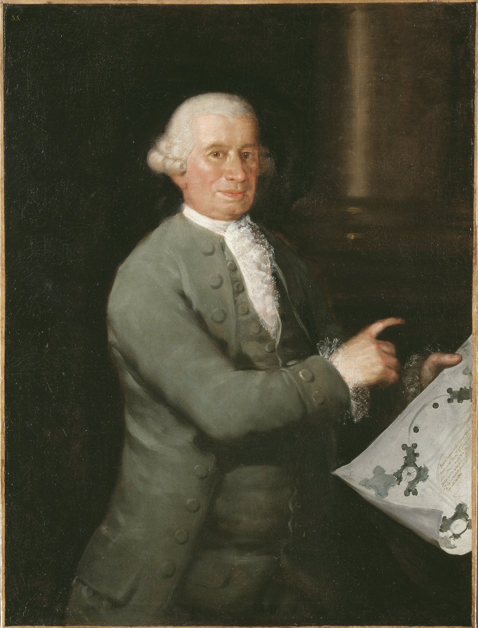 Portrett av arkitekten Ventura Rodriguez (1717-1785), av Goya, Francisco, de (1746-1828). Olje på lerret av Francisco de Goya