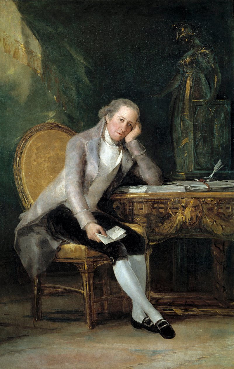 Portrett av avdøde Gaspar Melchor de Jovellanos av Francisco de Goya