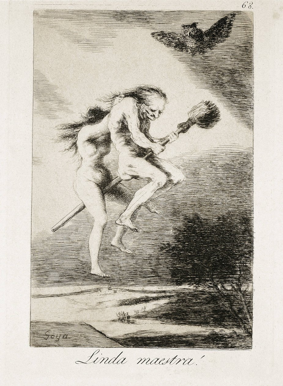 Pen lærer. 1793-1799 (akvatint) av Francisco Jose de Goya y Lucientes