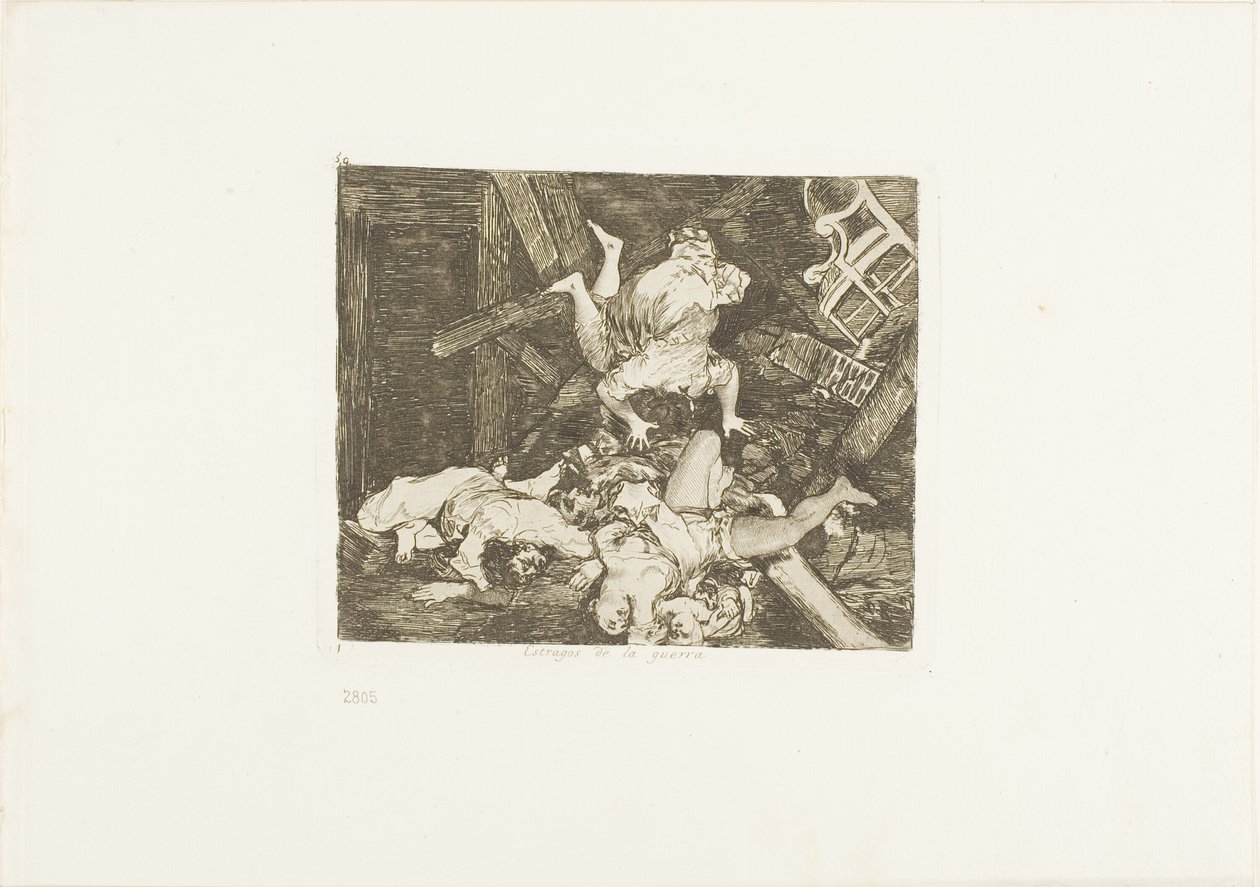 Herjinger av krig, plate 30 fra The Disasters of War av Francisco Jose de Goya y Lucientes