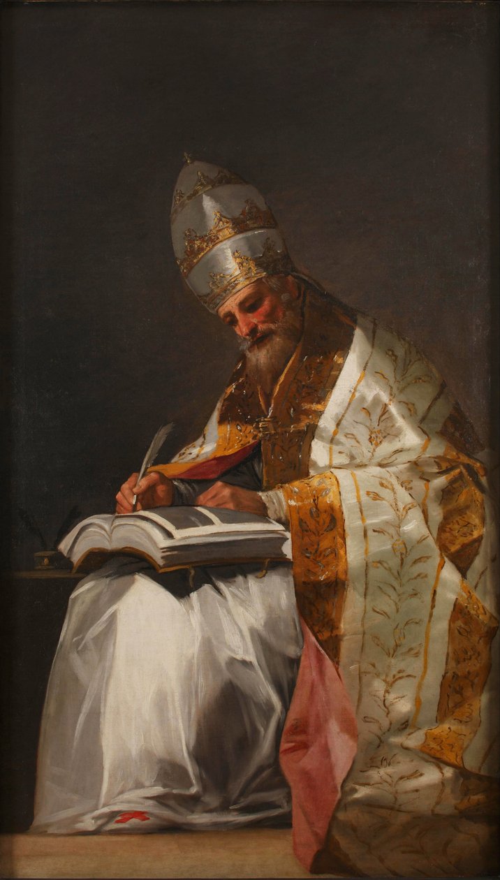 Saint Gregoire I le Grand - Saint Gregory the Great par Goya, Francisco, de (1746-1828). Olje på lerret, størrelse: 191,5x116 av Francisco de Goya