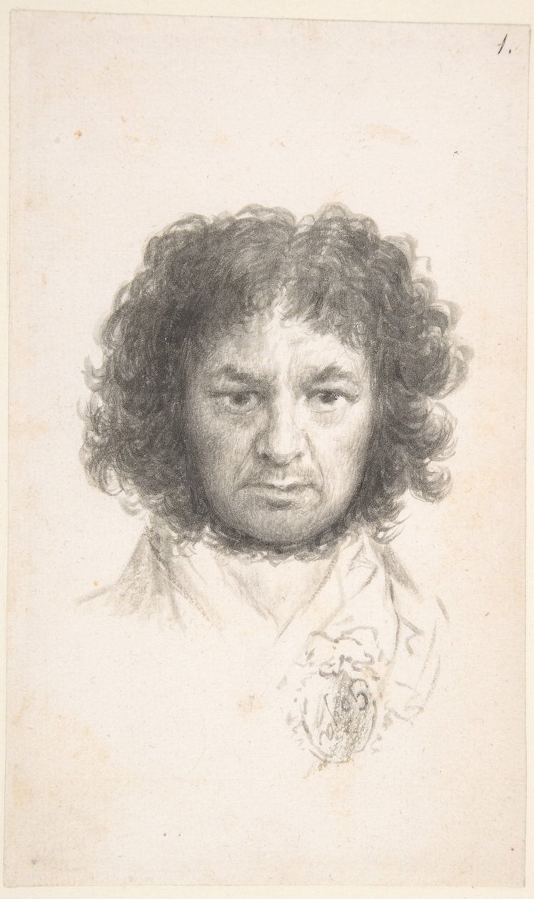 Selvportrett, ca. 1796 (pensel og blekk på papir) av Francisco Jose de Goya y Lucientes