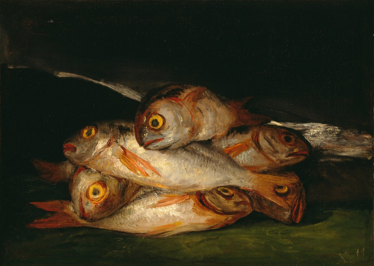 Stilleben med gullbrasme av Francisco de Goya