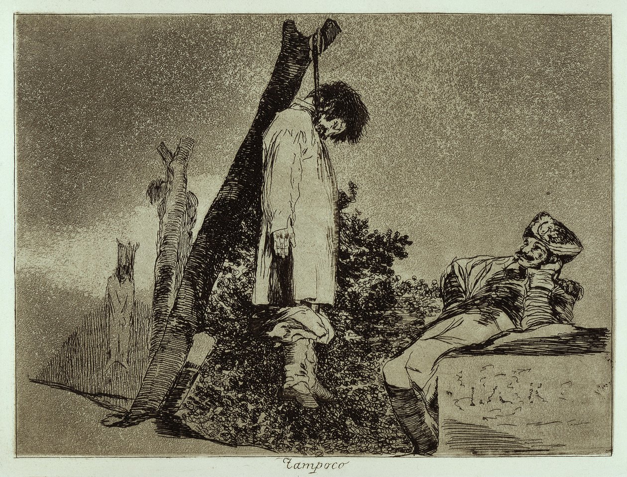 Heller ikke (Krigens redsler 36) av Francisco Jose de Goya y Lucientes
