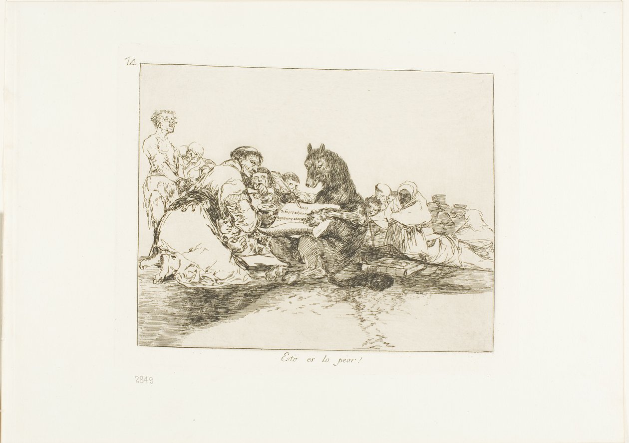 Det er det verste!, plate 74 fra The Disasters of War av Francisco Jose de Goya y Lucientes