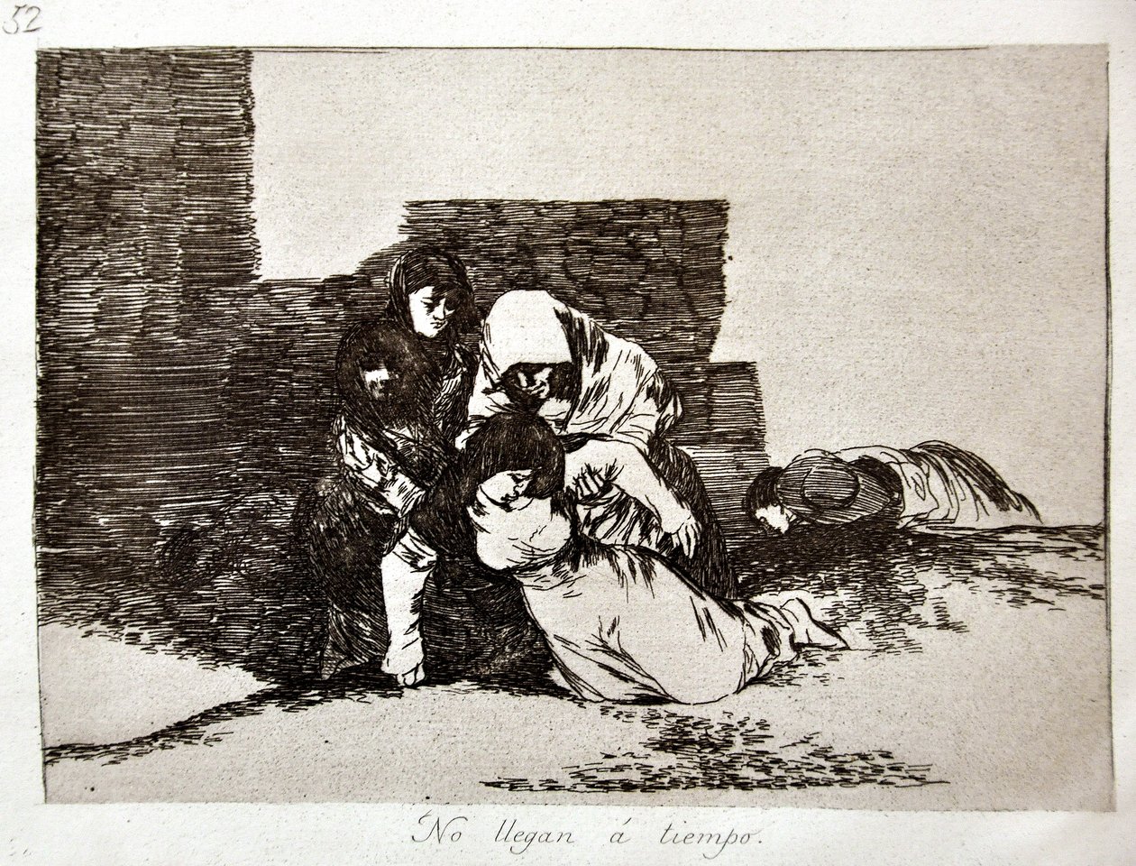 The Disasters of War: No Llegan a Tiempo (They Come Too Late) av Francisco Jose de Goya y Lucientes