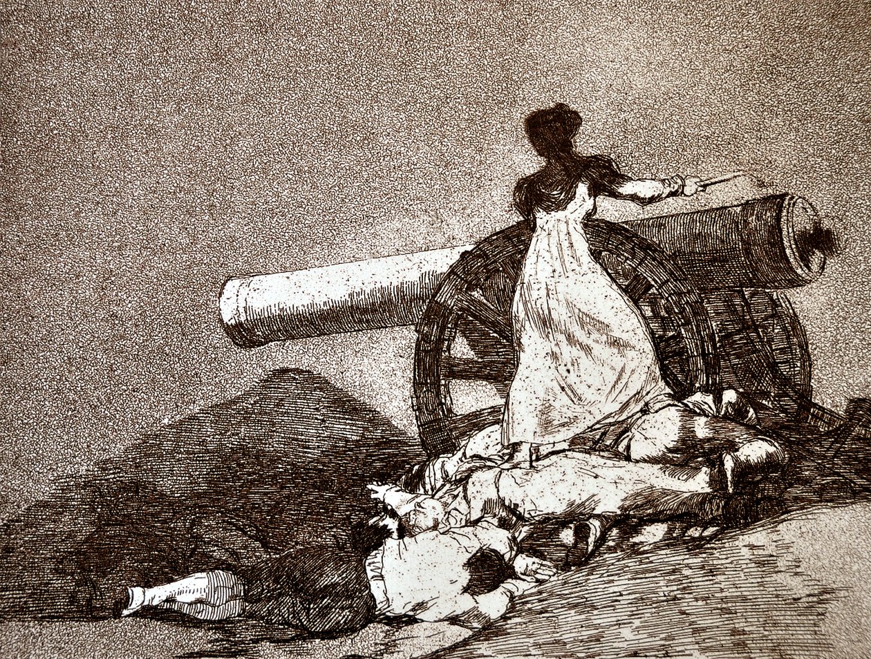The Disasters of War: Que Valor! (Hvilket mot) (detalj) av Francisco Jose de Goya y Lucientes