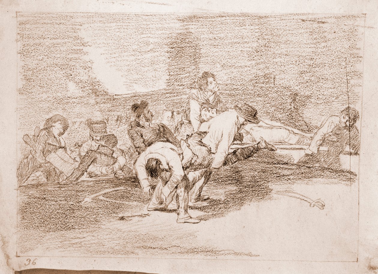 The Disasters of War: De vil fortsatt kunne tjene (forberedende tegning av Francisco de Goya