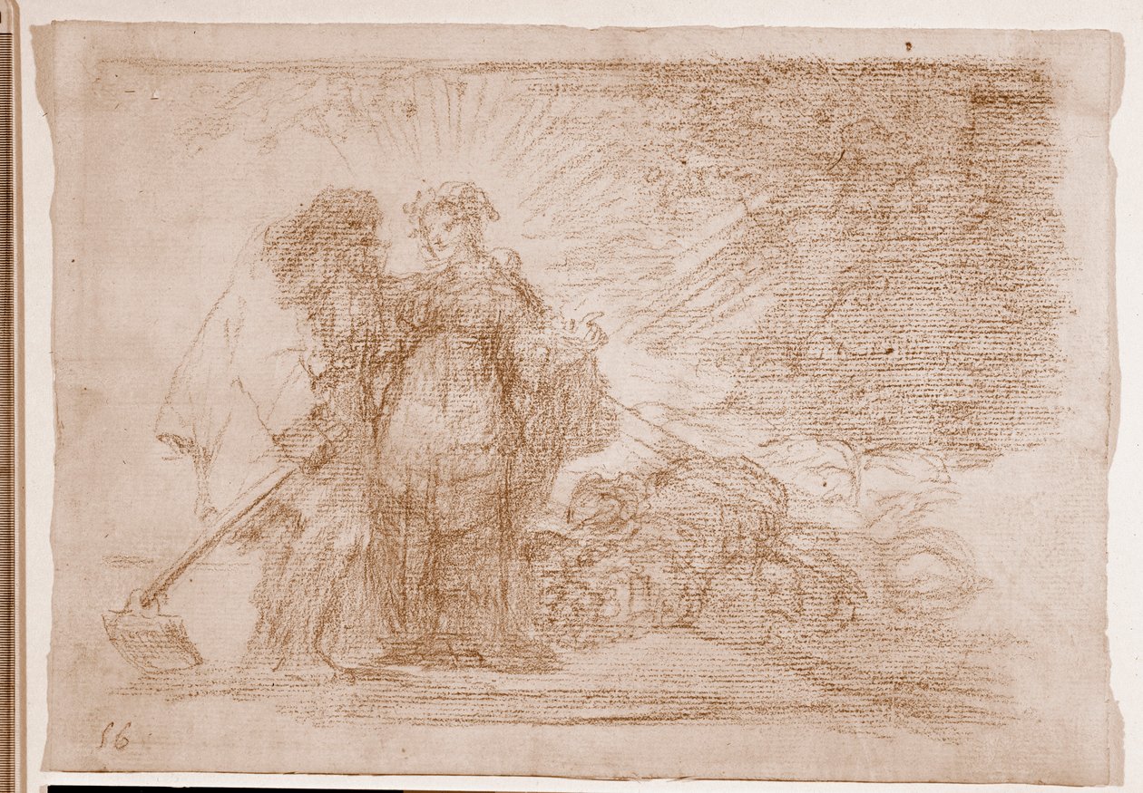 The Disasters of War: Dette er sant (forberedende tegning av Francisco de Goya