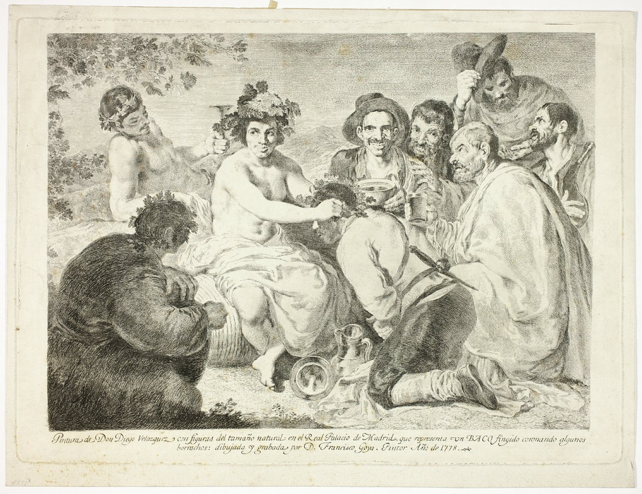 Drunkardene av Francisco Jose de Goya y Lucientes