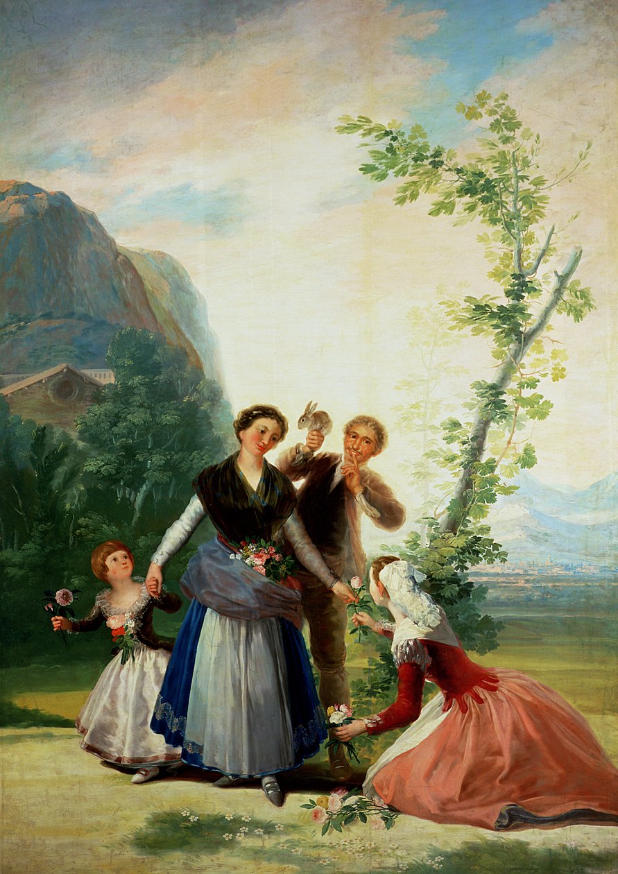 Blomsterhandlerne eller våren av Francisco de Goya