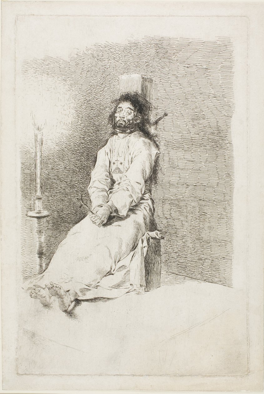 Den gale mannen av Francisco Jose de Goya y Lucientes