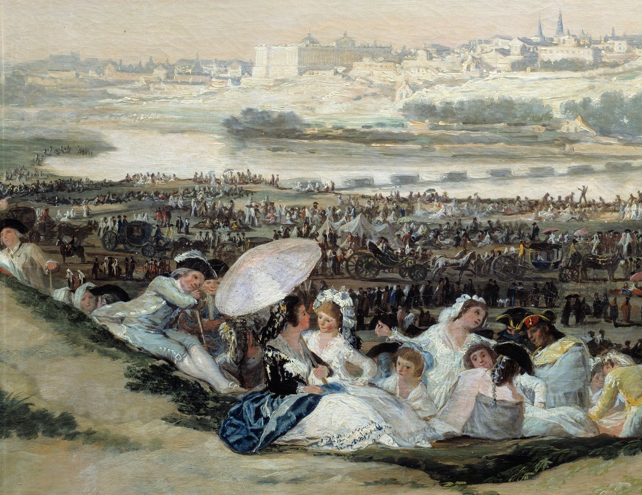 The Prairie of San Isidro (San Isidro) - Maleri av Francisco De Goya (1746-1828) av Francisco de Goya