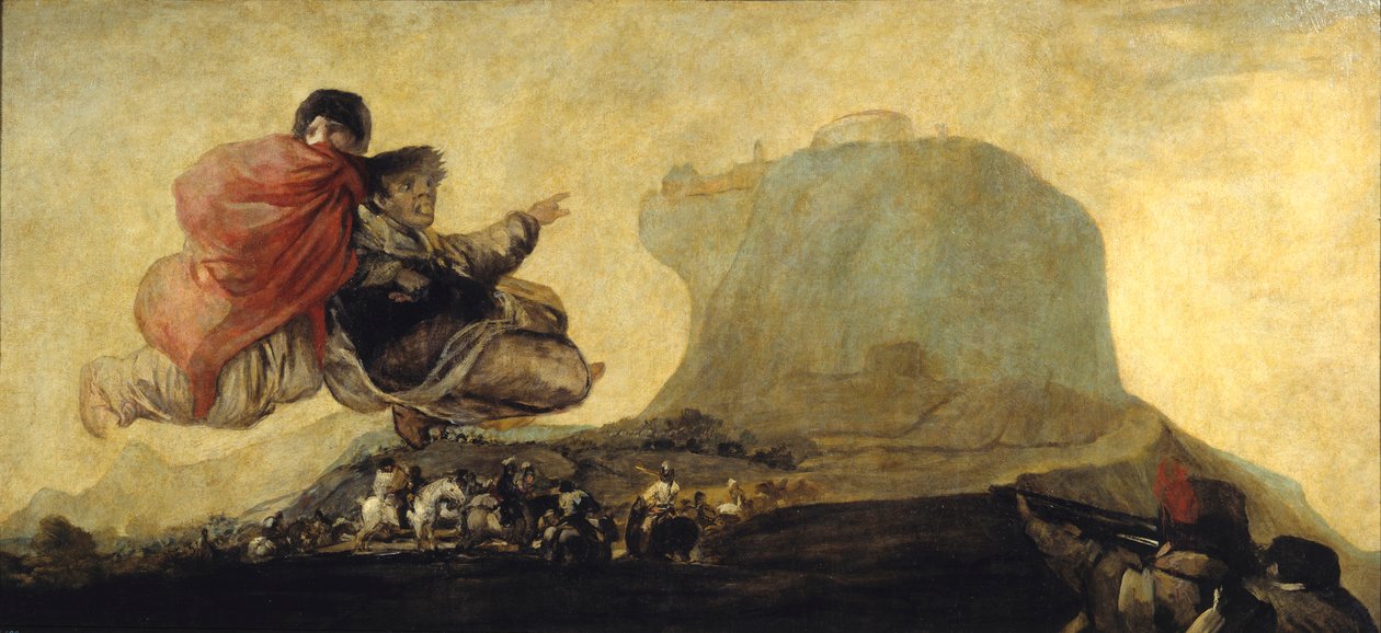 Heksenes sabbat eller Fantastic Vision El Aquelarre. Maleri av Francisco de Goya (1746-1828) 1819-1823 Søn. 1,23x2,65 m Madrid, Prado-museet av Francisco de Goya