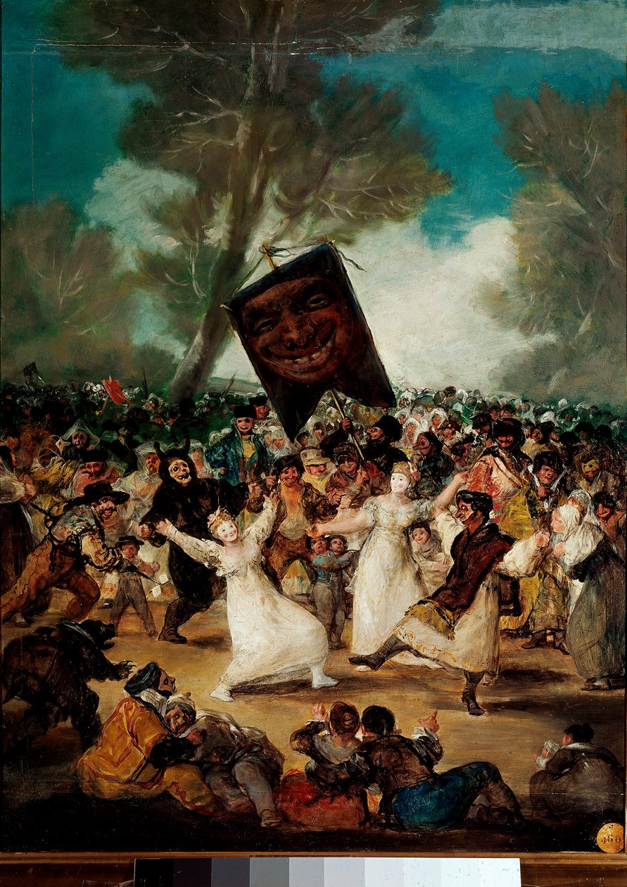 Sardinmaleriets begravelse av Francisco Goya og Lucientes (1746-1828) av Francisco de Goya