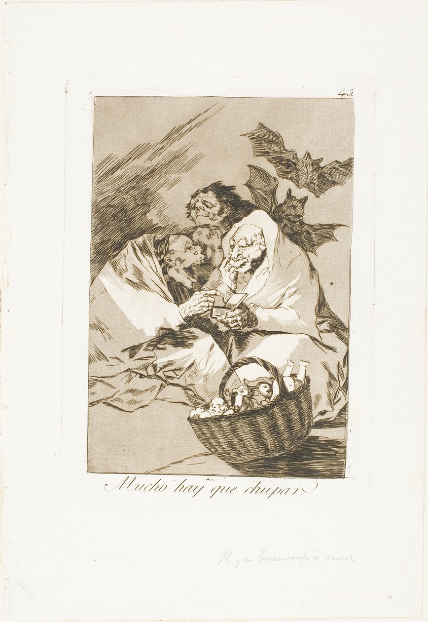 Det er nok å suge, plate 45 fra Los Caprichos av Francisco Jose de Goya y Lucientes