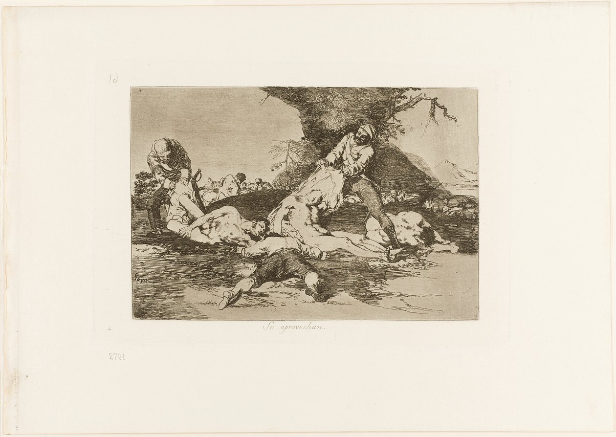 De gjør bruk av dem, plate 16 fra The Disasters of War av Francisco Jose de Goya y Lucientes