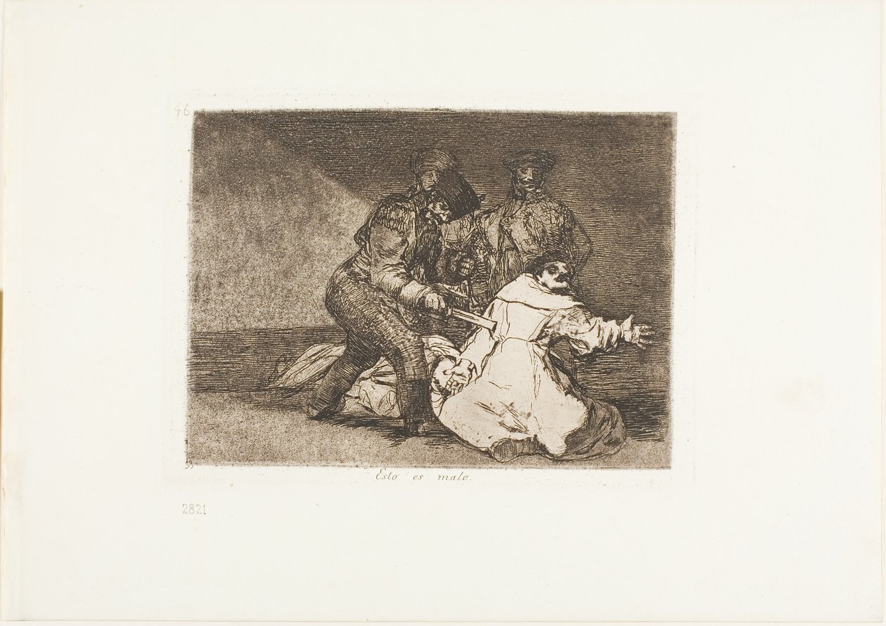 This is Bad, plate 46 fra The Disasters of War av Francisco Jose de Goya y Lucientes