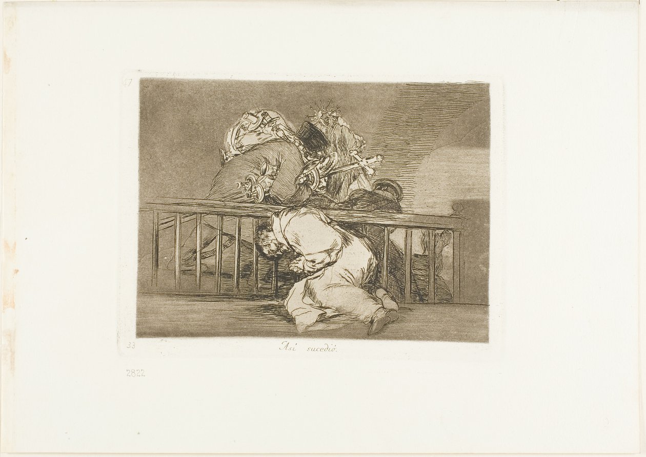 This is How it Happened, plate 47 fra The Disasters of War av Francisco Jose de Goya y Lucientes