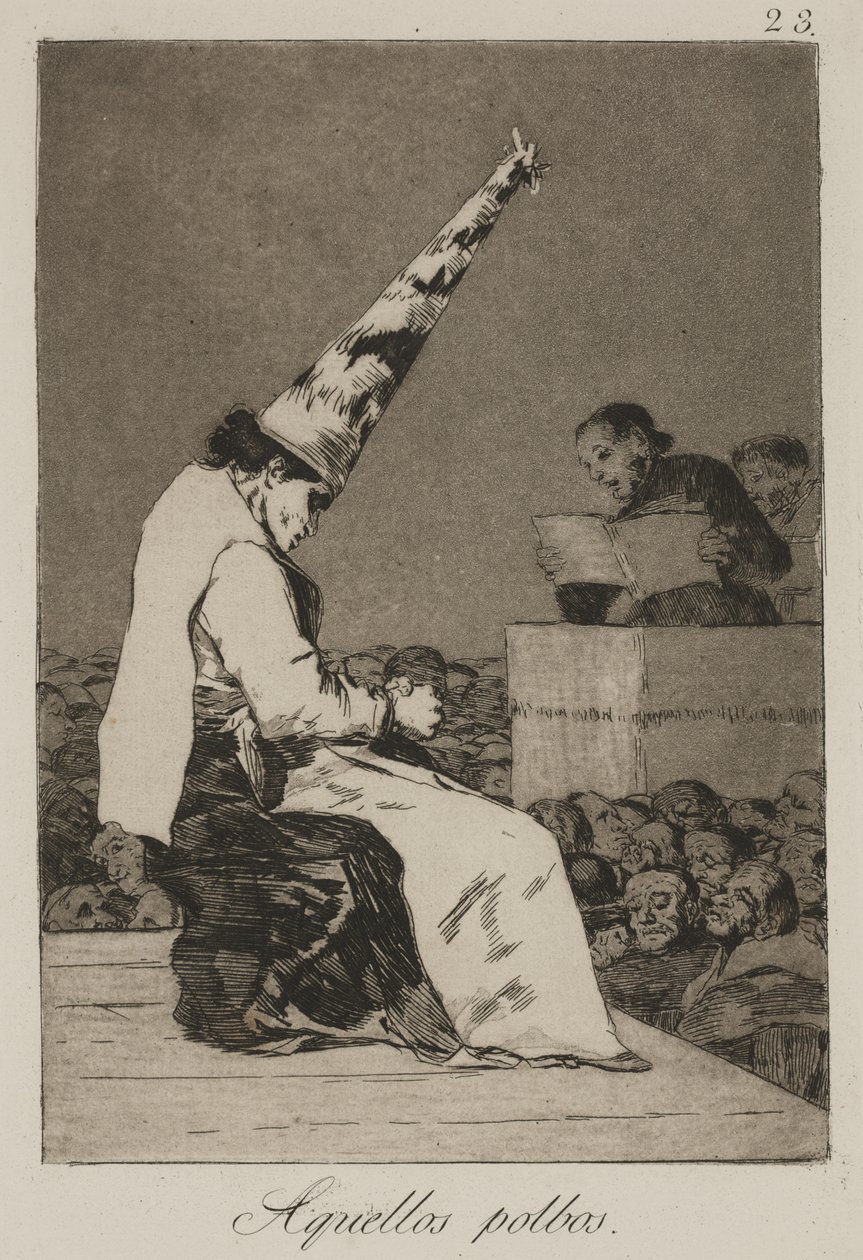 Disse støvflekkene (Aquellos Polbos) av Francisco de Goya