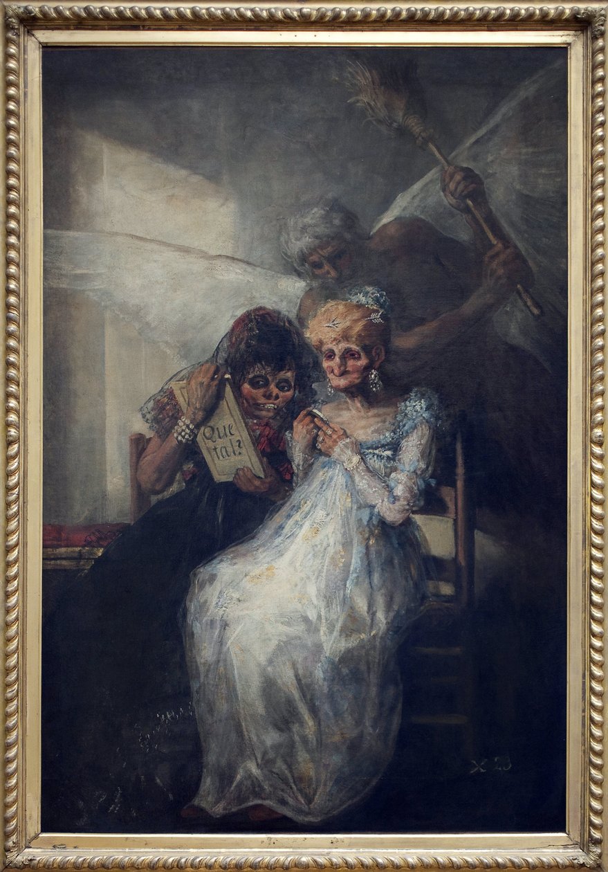 Tid, sa Les Vieilles. Maleri av Francisco de Goya y Lucientes (1746-1828), olje på lerret, ca 1808-1812, spansk kunst tidlig på 1800-tallet. Lille kunstmuseum. av Francisco de Goya