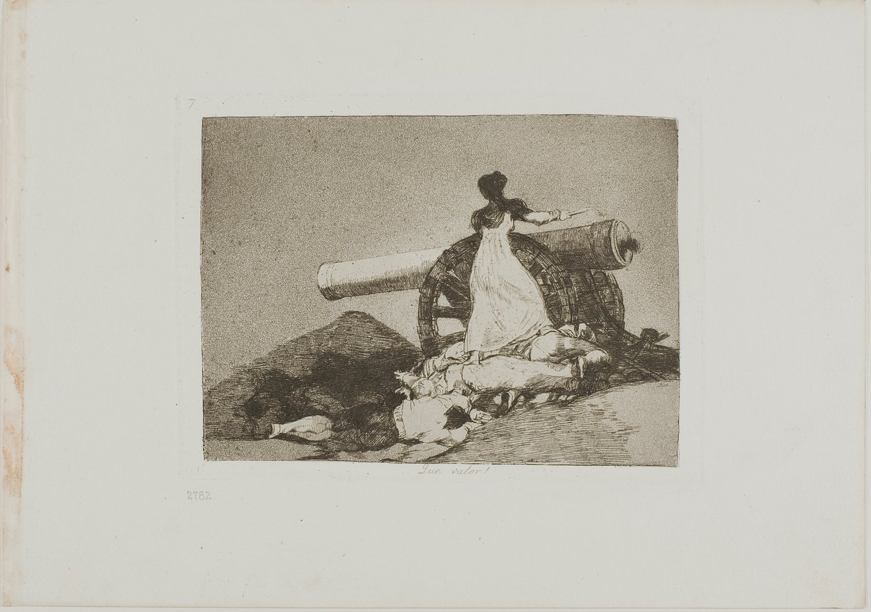 What Courage!, plate syv fra The Disasters of War av Francisco Jose de Goya y Lucientes