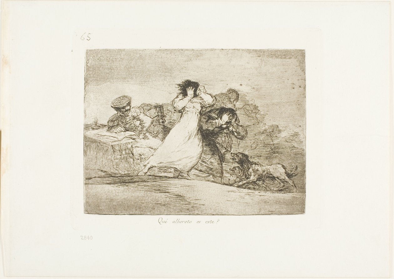 Hva er dette larmet?, plate 65 fra The Disasters of War av Francisco Jose de Goya y Lucientes