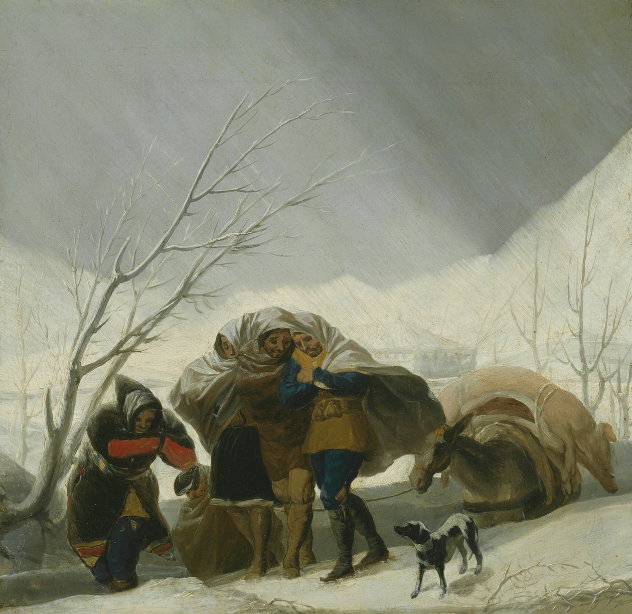 Vinterscene av Francisco Jose de Goya y Lucientes