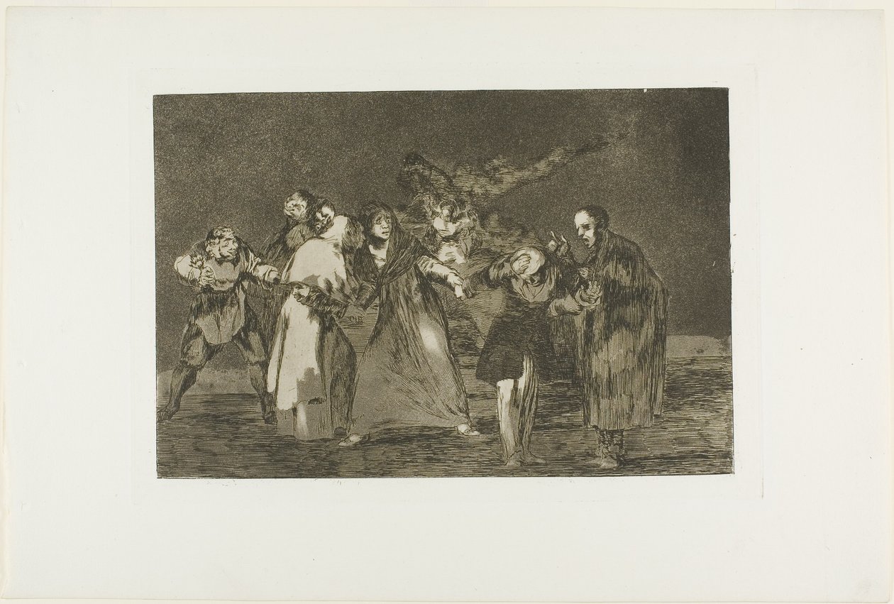 Wounds Heal Quicker than Hasty Words, plate 16 fra Los Proverbios av Francisco Jose de Goya y Lucientes