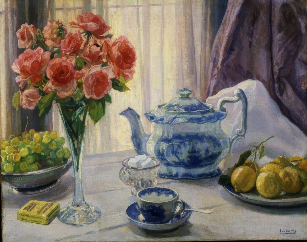 BAKGRUNNLYS - XX CENTURY - 48X73 CM av Francisco Llorens Diaz