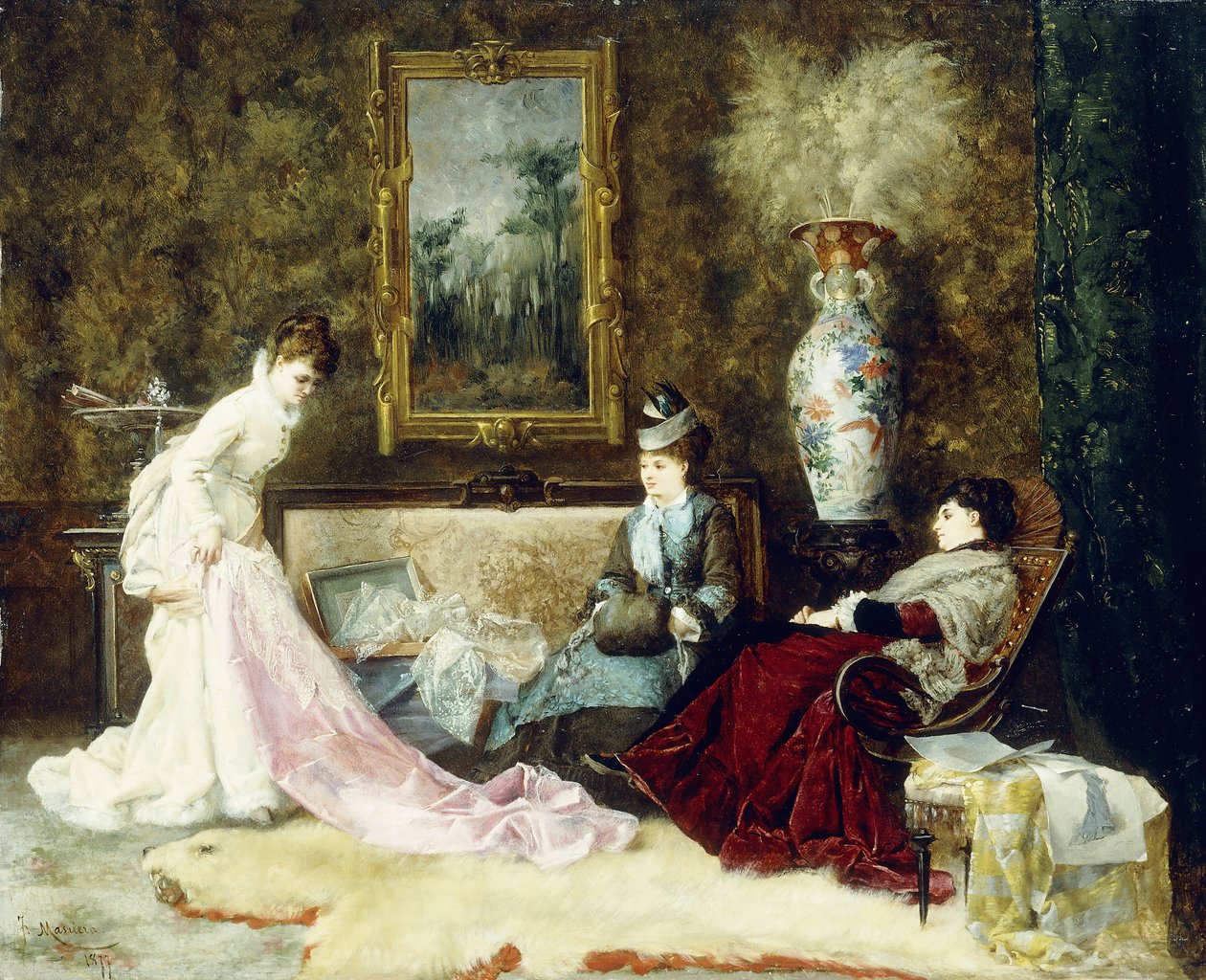 Fine blonder, 1877 av Francisco Masriera y Manovens