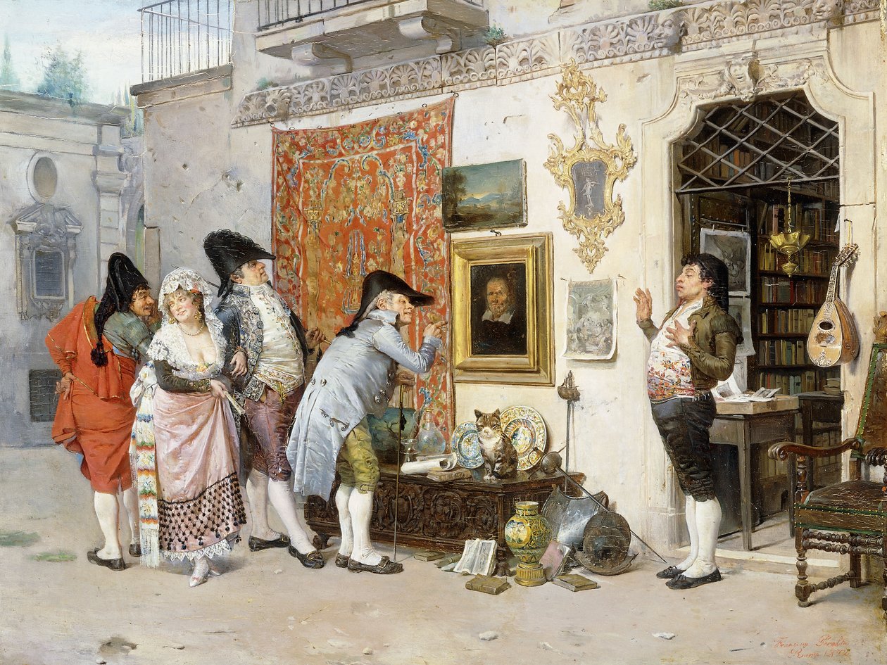 Antikvaren; Antikvaren, 1872 av Francisco Peralta del Campo