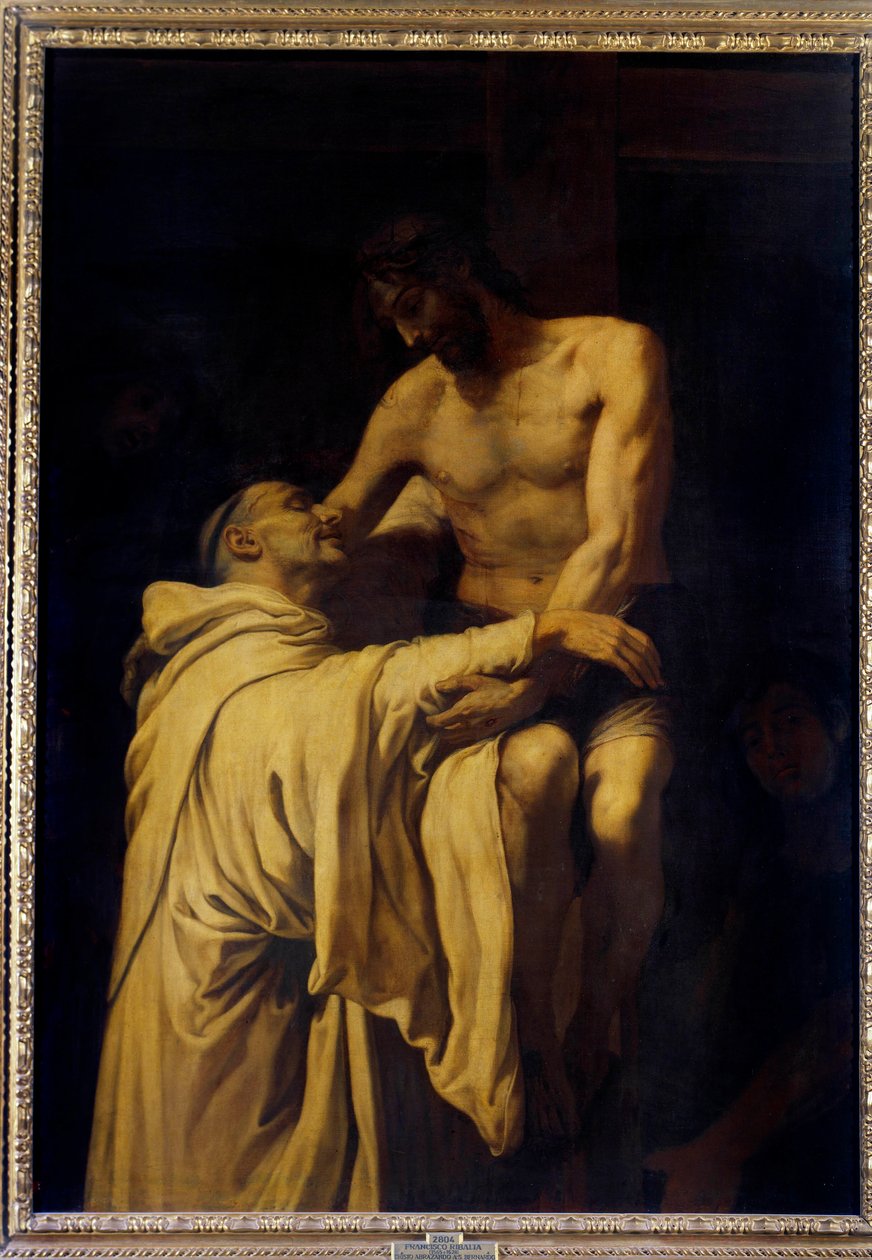 Kristus tar St. Bernard av Clairvaux (San Bernardo di Chiaravalle) (1090-1153) i armene Maleri av Francisco Ribalta (1565-1628) 1621 Søn. 1,58x1,13 m Madrid, Musee du Prado av Francisco Ribalta