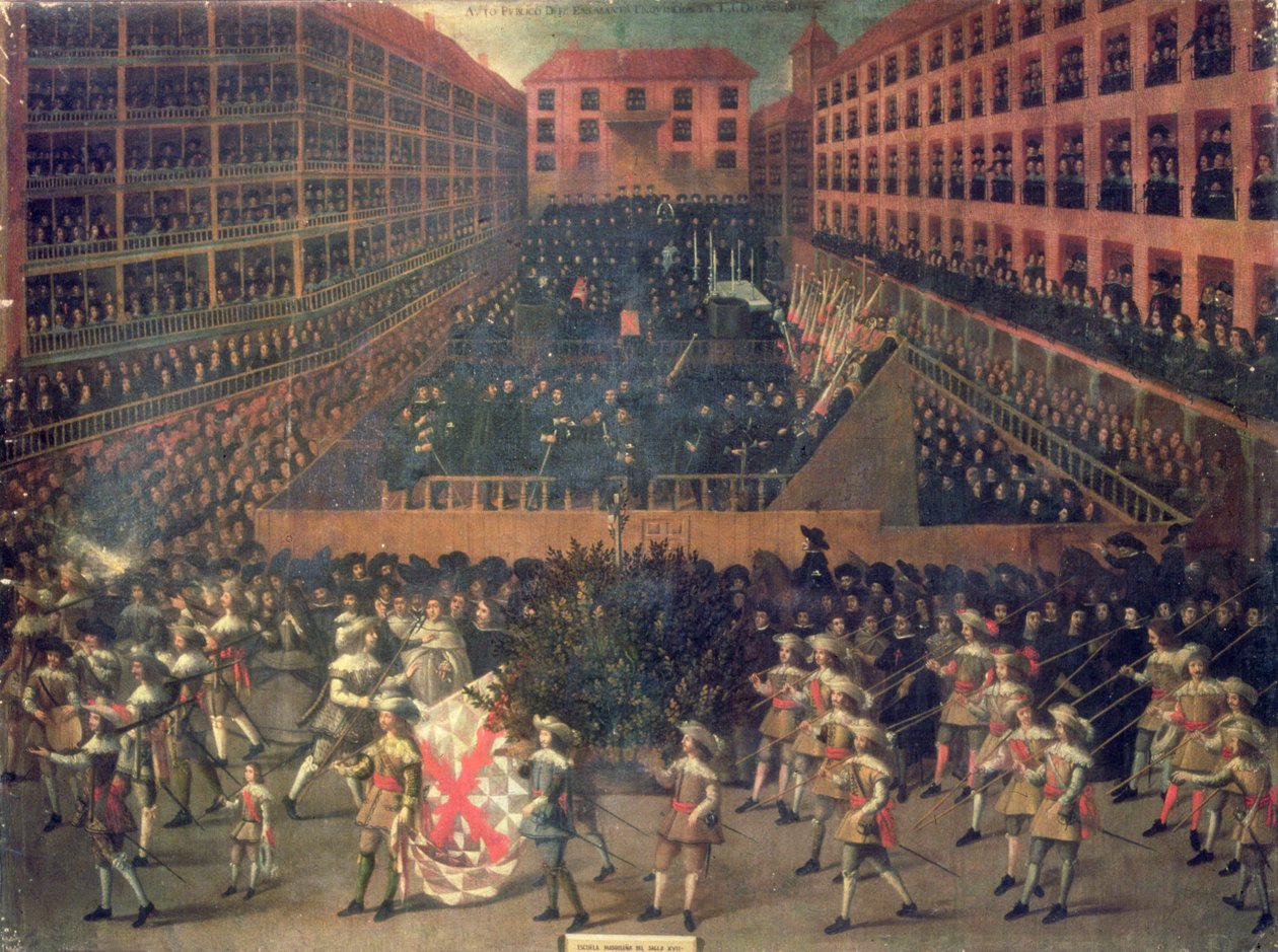 Auto de Fé i 1656 (olje på lerret) av Francisco Rizi