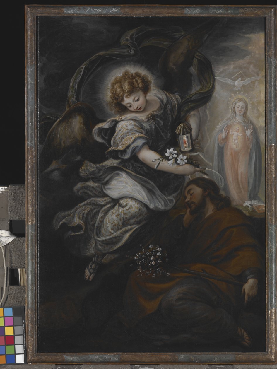 The Dream Of St. Joseph (olje på lerret) av Francisco Rizi