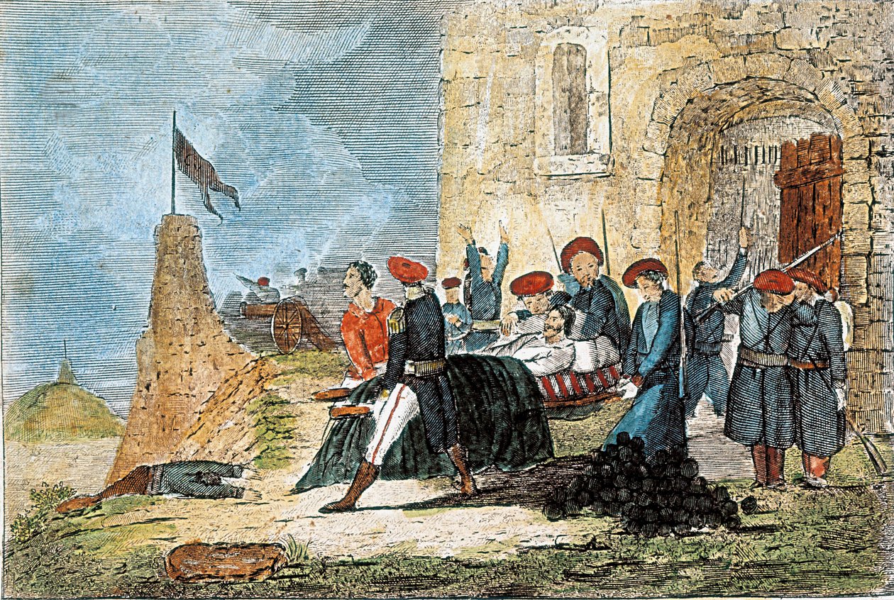 First Carlist War: Siege of Bilbao (1835) av Francisco Sainz y Pinto