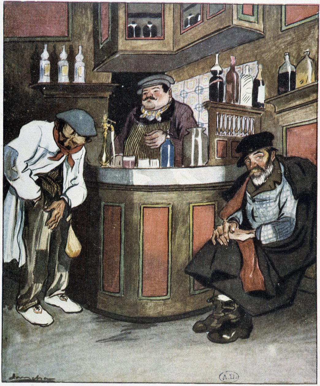 En bar, tegning av Sancha, fra 20. av Francisco Sancha y Lengo