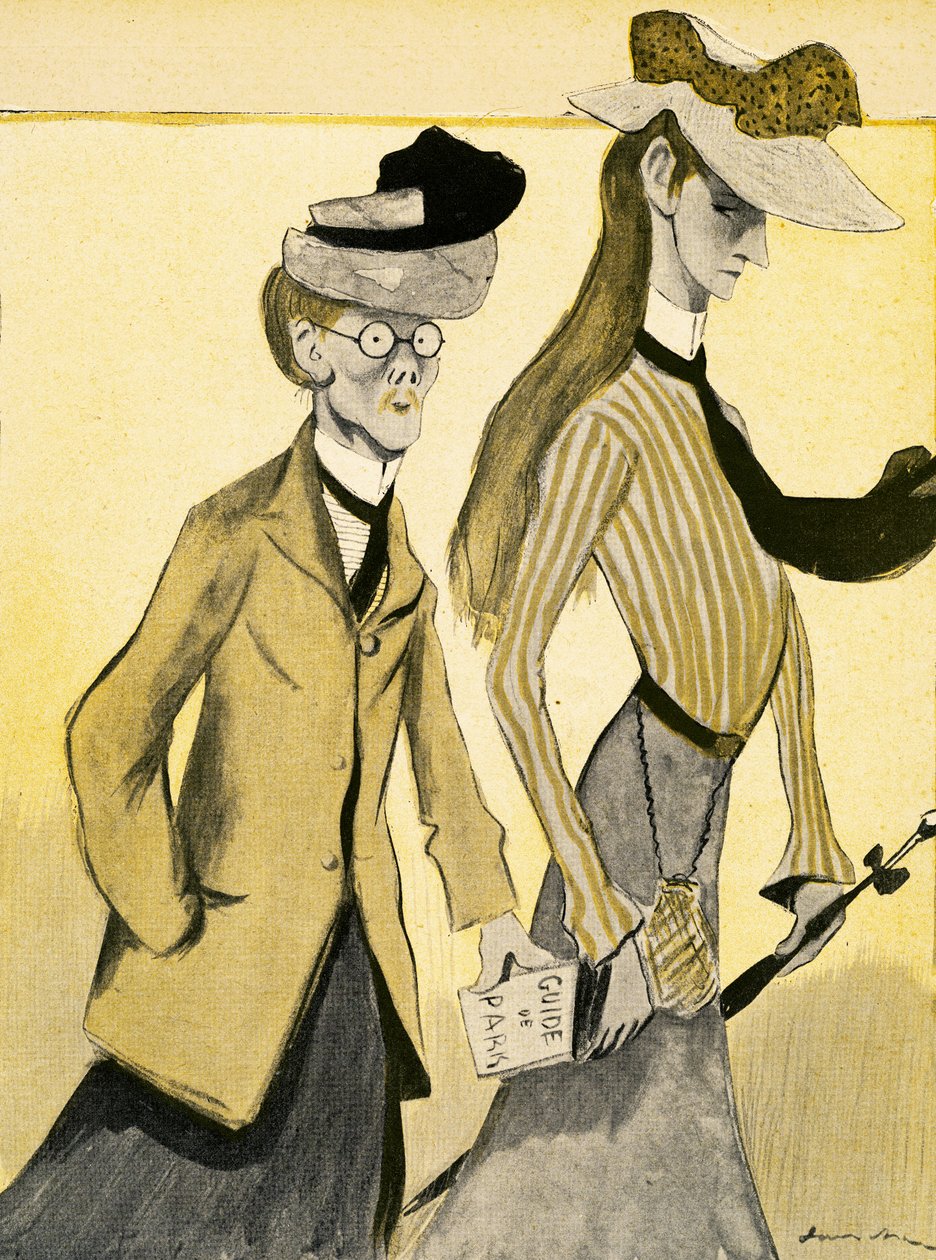 En ung engelsk kvinne i Frankrike med ledsager, 1903 av Francisco Sancha y Lengo