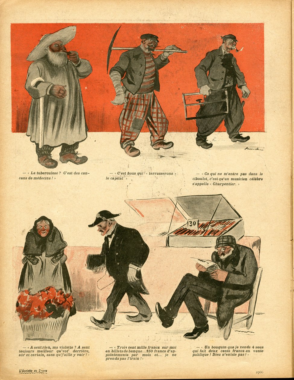 L'Plate au beurre, nummer 166, satirisk i farger av Francisco Sancha y Lengo