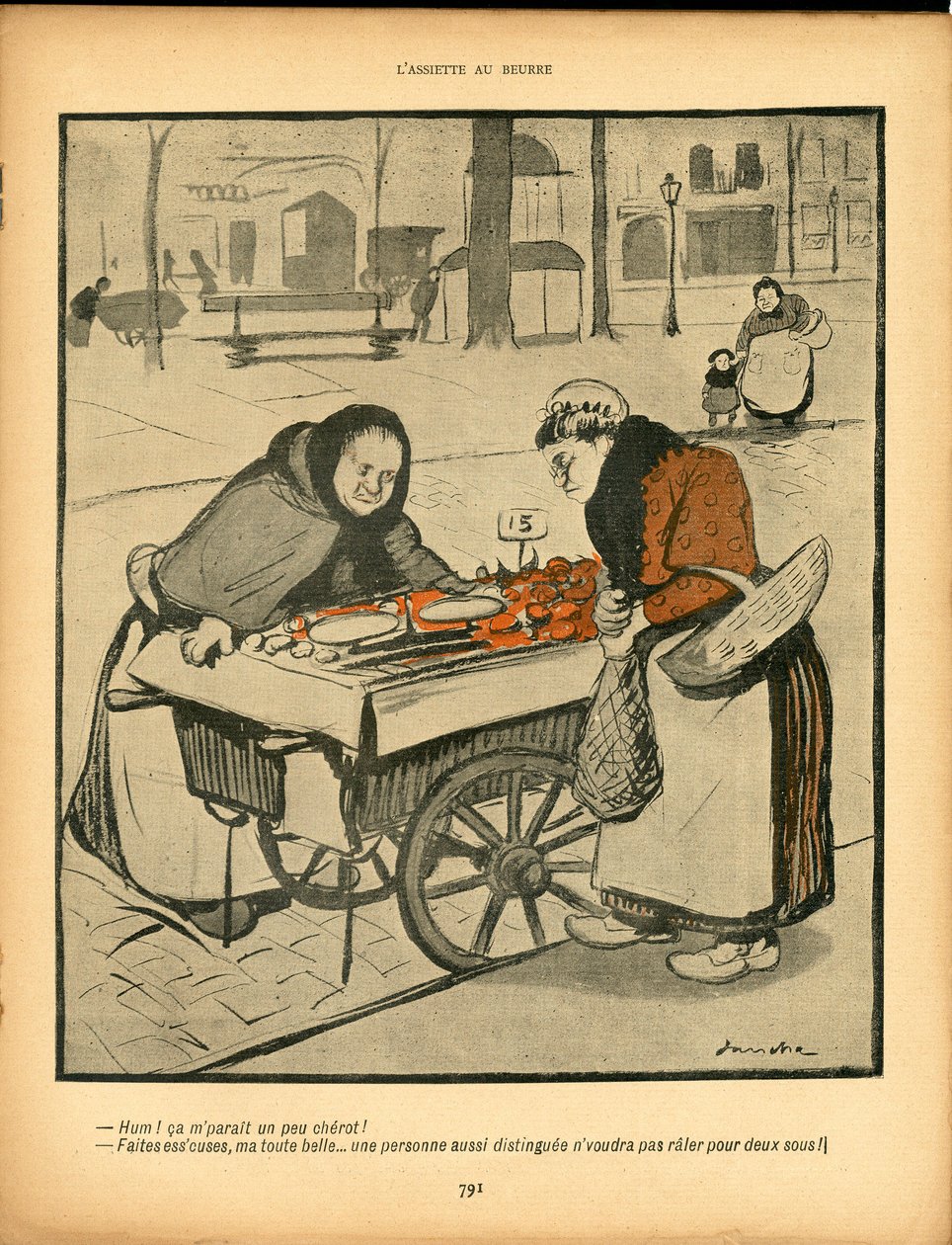 L'Plate au beurre, nummer 47, satirisk i farger av Francisco Sancha y Lengo
