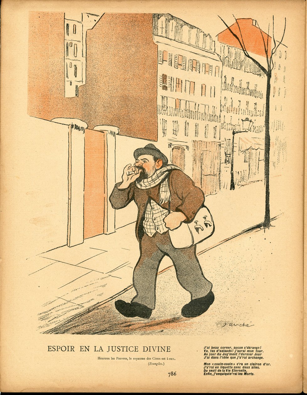 L'Plate au beurre, nummer 47, satirisk i farger av Francisco Sancha y Lengo