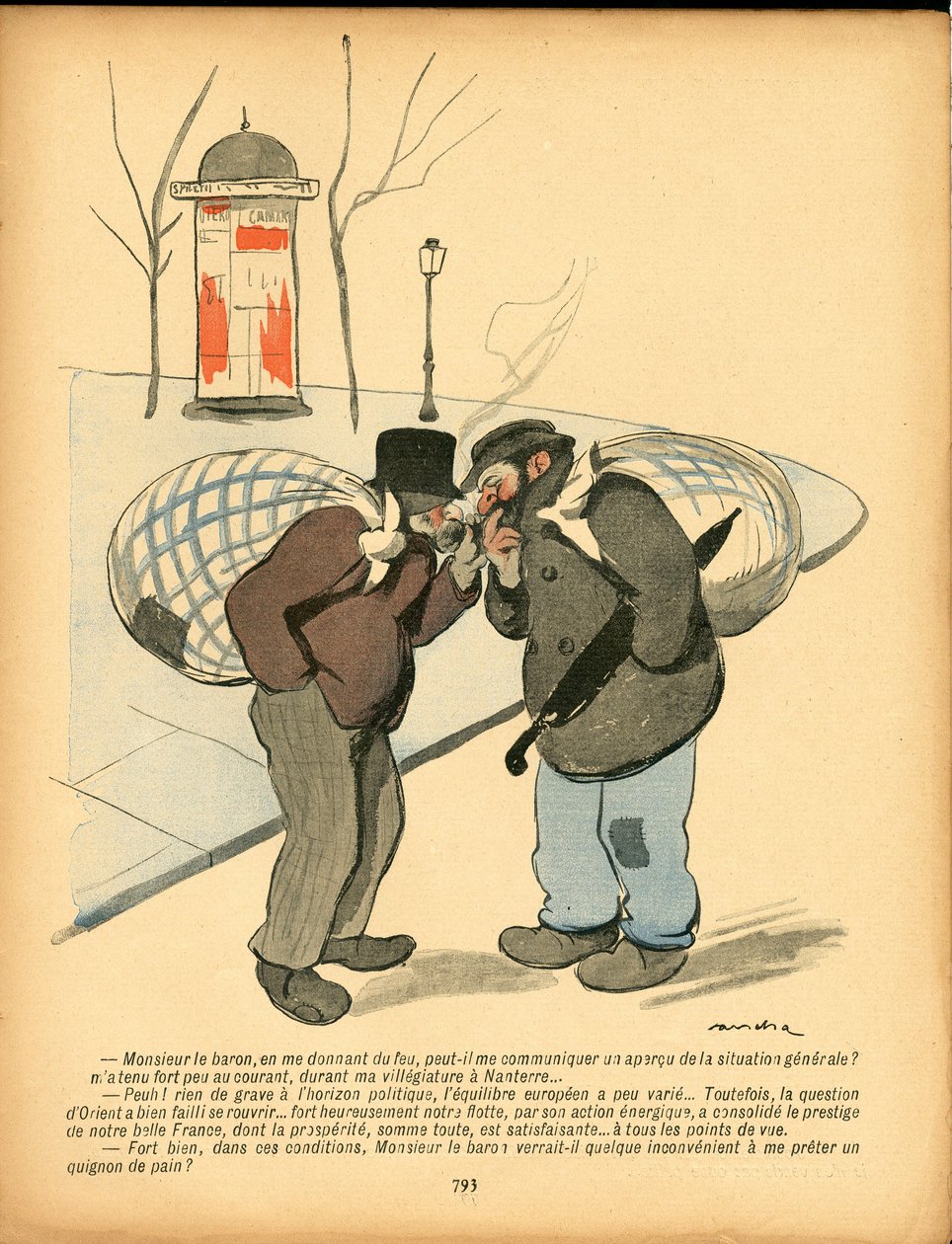 The Butter Plate, nummer 47, Satirical in Colors av Francisco Sancha y Lengo