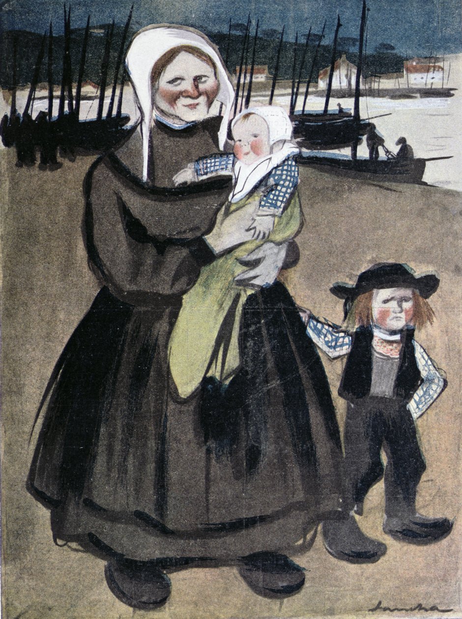 The Famine in Brittany, illustrasjon fra en spesialutgave av 