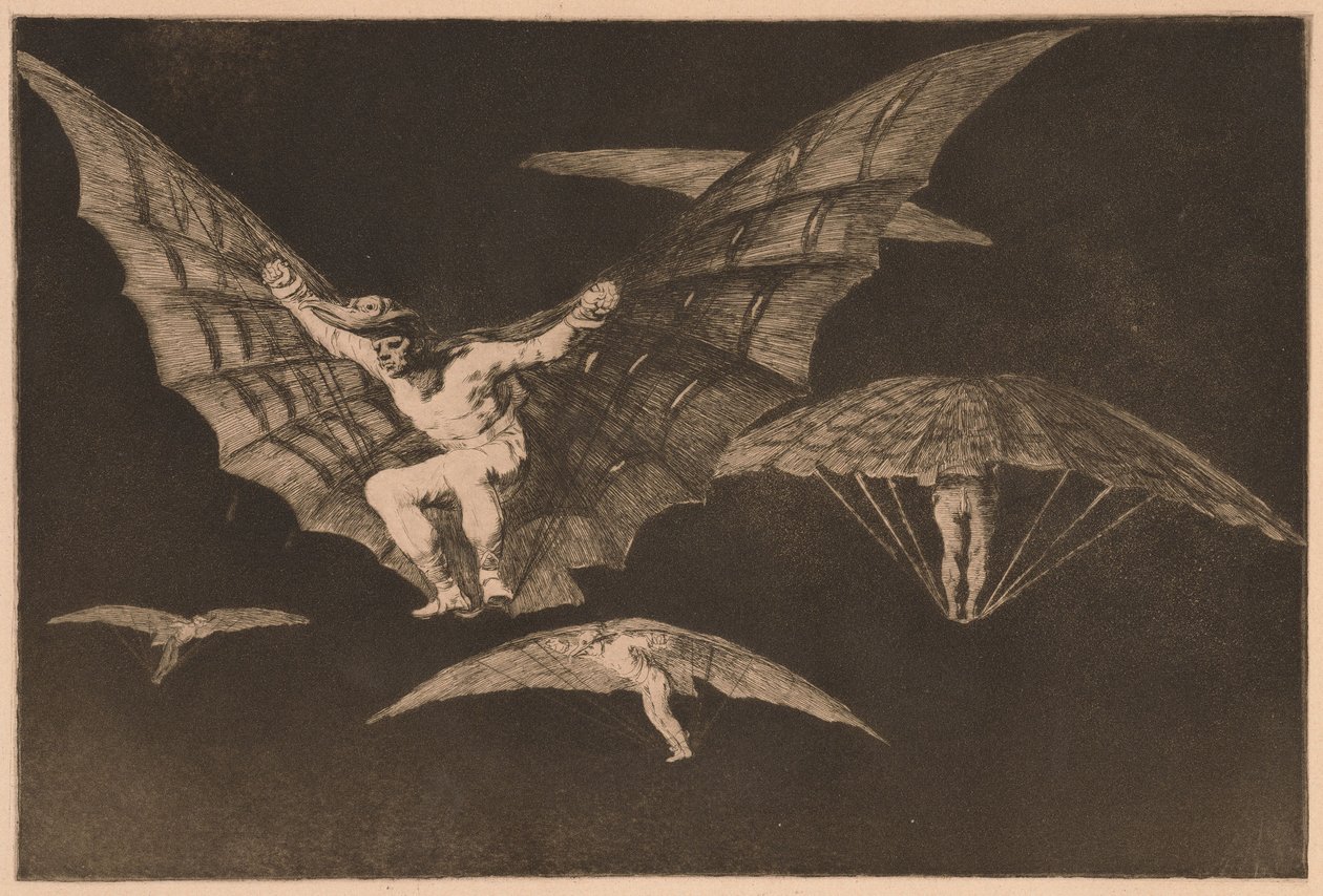 En måte å fly på (Modo de Volar) fra serien Los Disparates av Francisco de Goya
