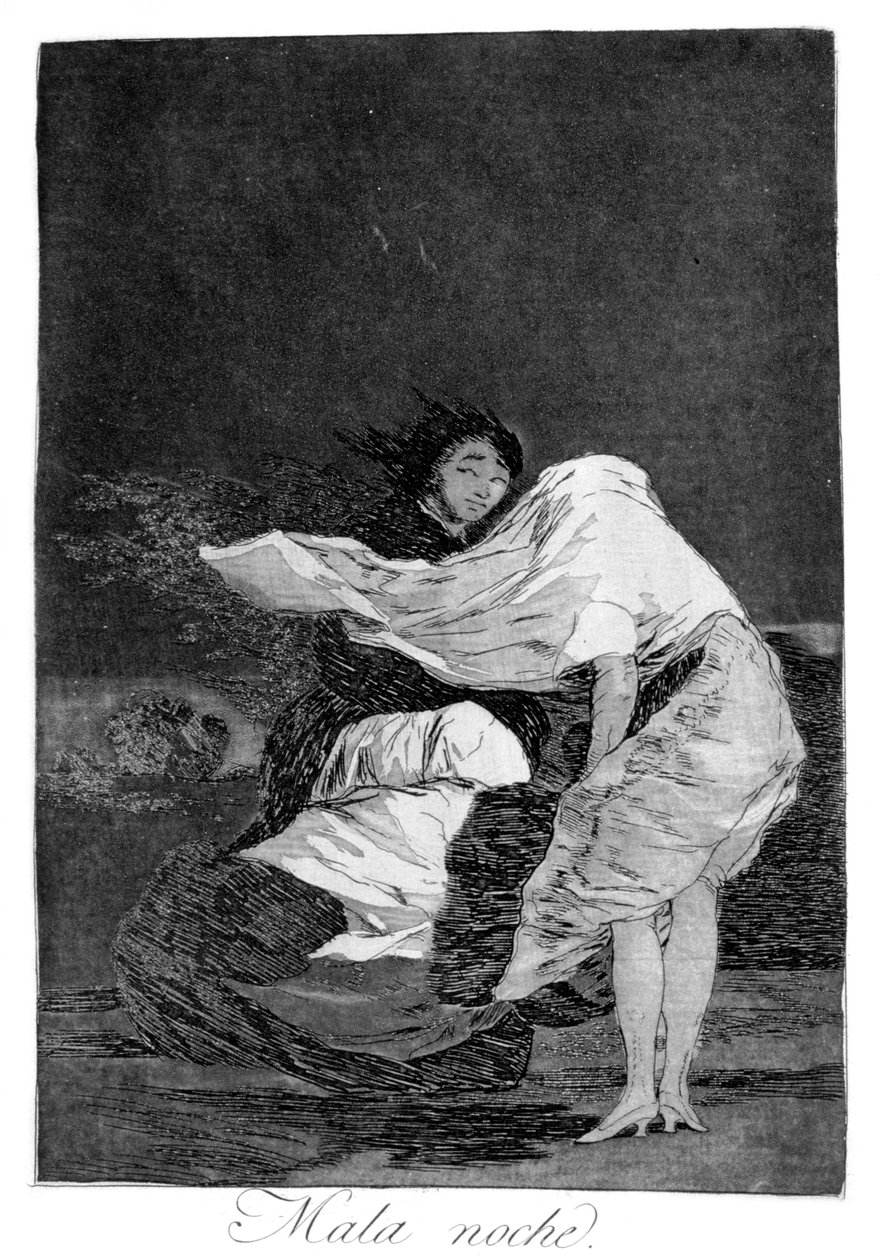 En dårlig natt, 1799 av Francisco de Goya