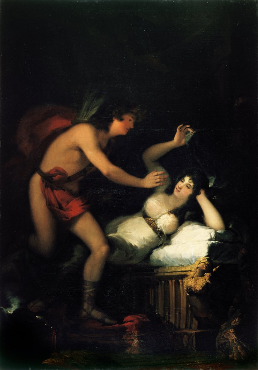Allegori om kjærlighet Amor og psyke av Francisco de Goya