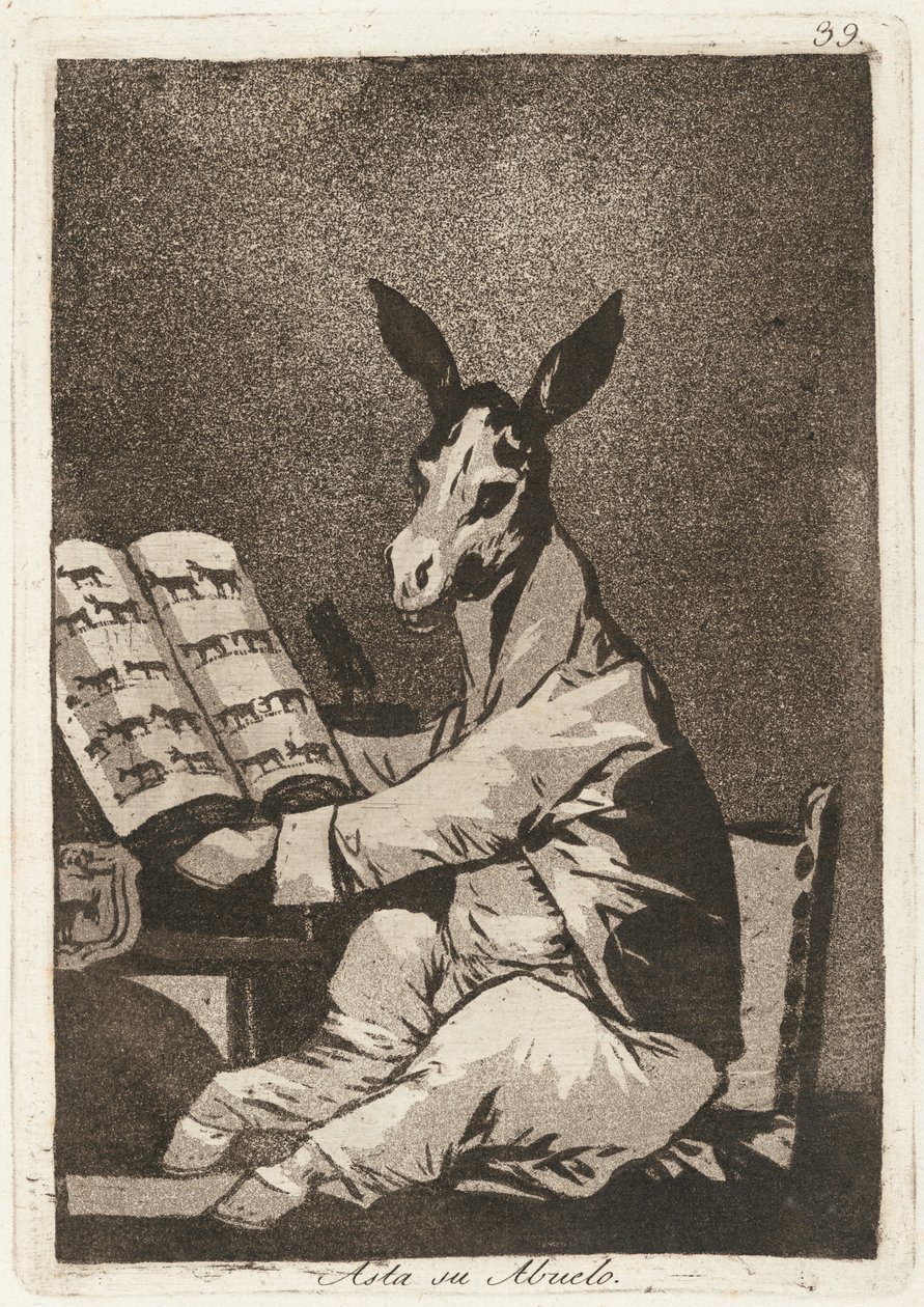 Asta su abuelo (Og det samme var hans bestefar) av Francisco de Goya