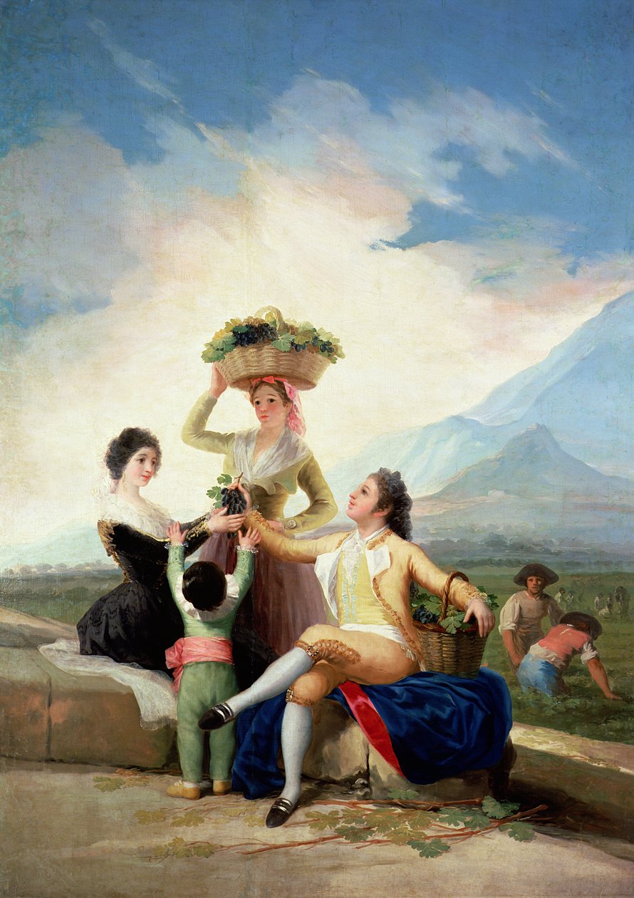 Høst, eller druehøsten, 1786-87 av Francisco de Goya