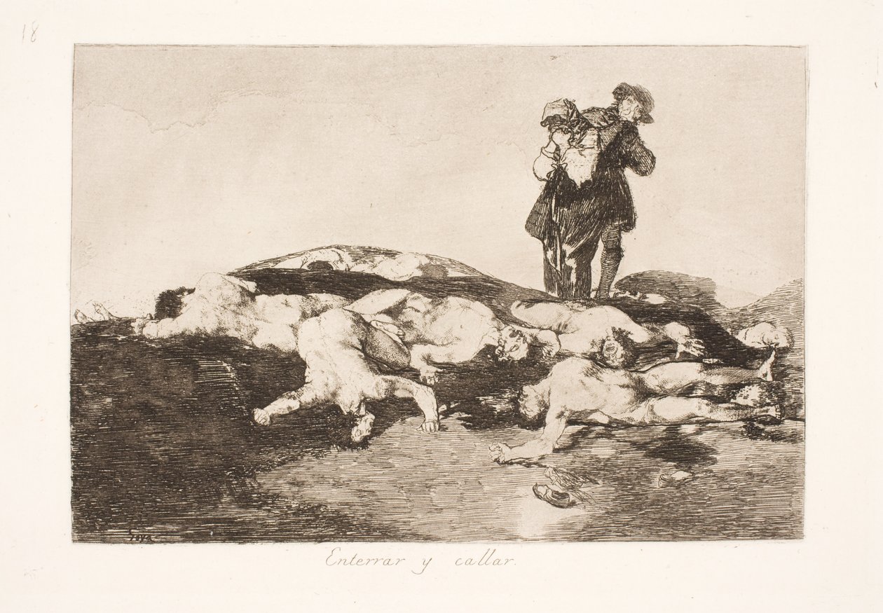 Begrav dine døde og hold kjeft (18) av Francisco de Goya