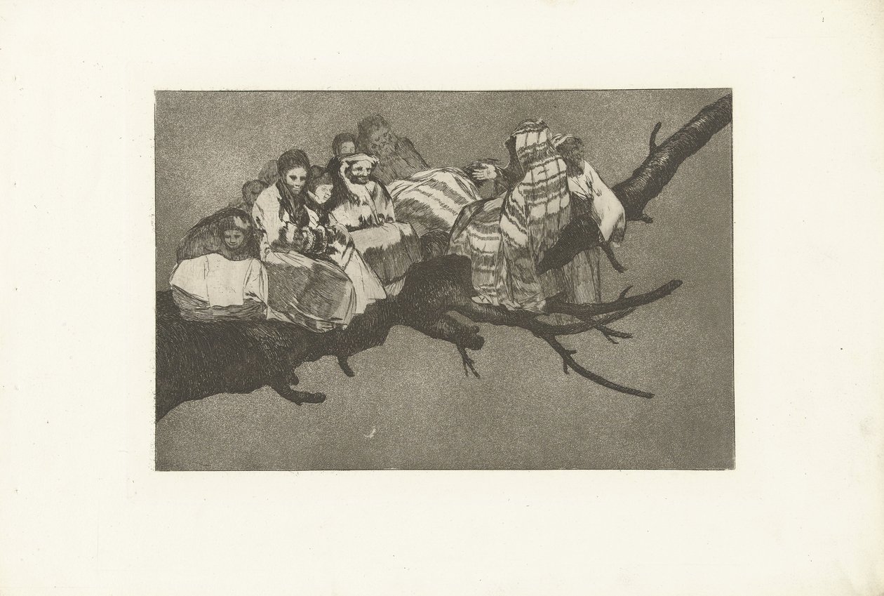latterlig dårskap Uensartet latterliggjøring Los Disparates (The follies) (serietittel) Los Proverbios (Ordspråkene) (serietittel) av Francisco de Goya
